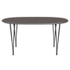 Fritz Hansen Superellipse餐桌棕色青铜/灰色Fenix层压板，150x100 cm