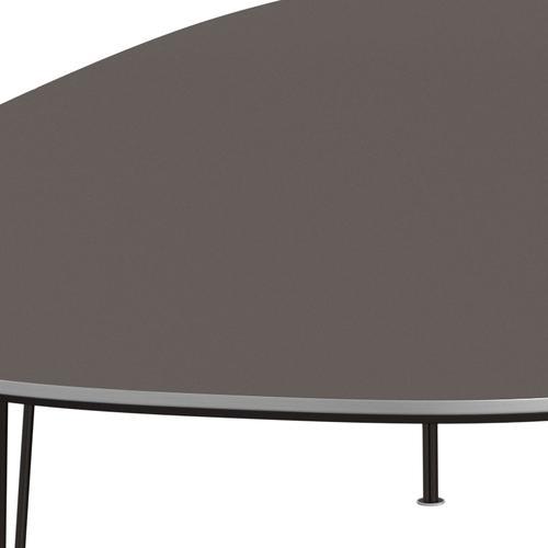 Fritz Hansen Table à manger Superellipse Brown Bronze / Grey Fenix ​​Laminats, 300x130 cm