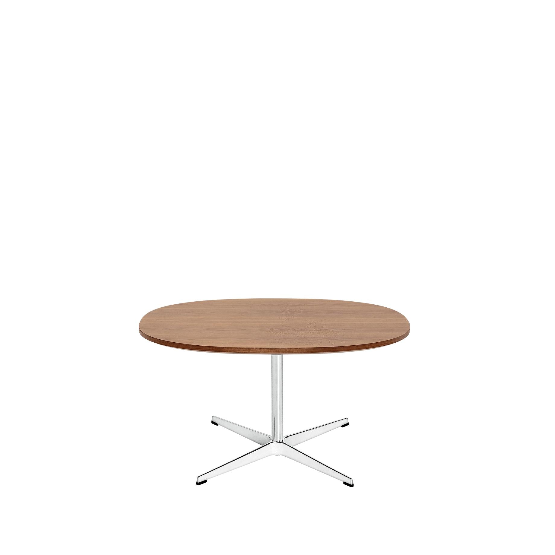 Fritz Hansen Table basse super circulaire Ø75 cm, placage de noix