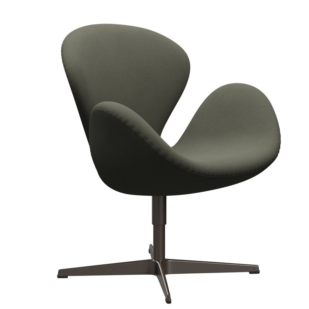 Fritz Hansen Swan Lounge -stoel, bruin brons/diablo warm grijs