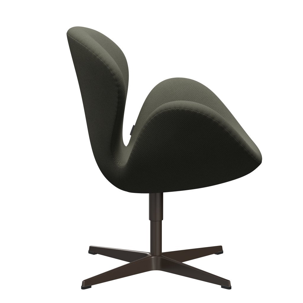 Fritz Hansen Swan Lounge -stoel, bruin brons/diablo warm grijs