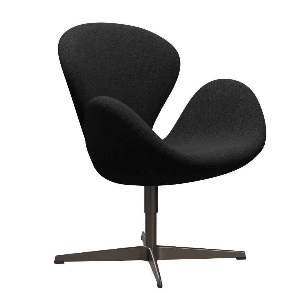 Fritz Hansen Swan Lounge -stoel, bruin brons/divina md donkergrijs