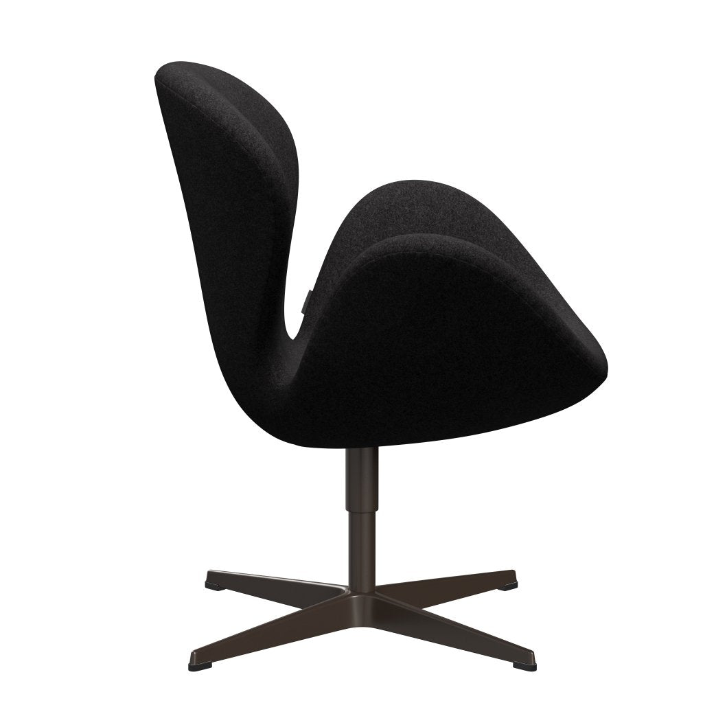 Fritz Hansen Swan Lounge -stoel, bruin brons/divina md donkergrijs