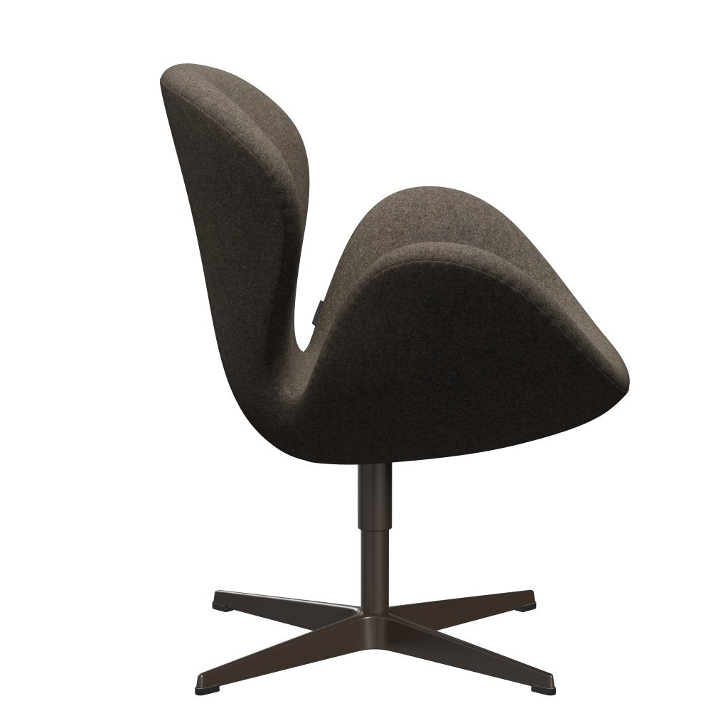 Fritz Hansen Swan Lounge -stoel, bruine bronzen/divina md mol