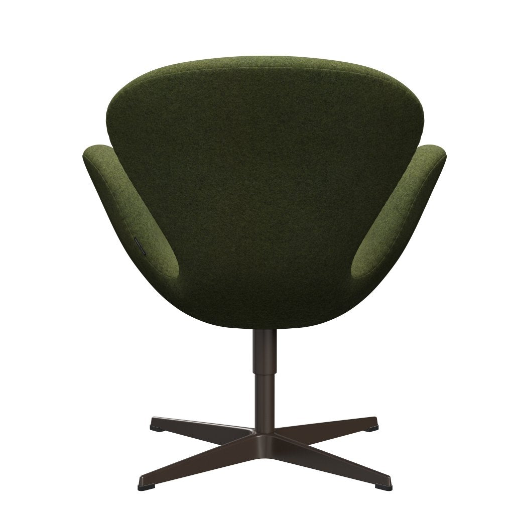 Fritz Hansen Swan Lounge Chair, braune Bronze/Divina MD Wintergreen