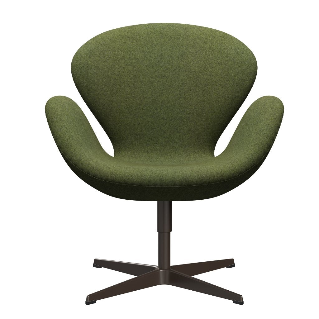 Fritz Hansen Swan Lounge Chair, Brown Bronze/Divina Md Wintergreen