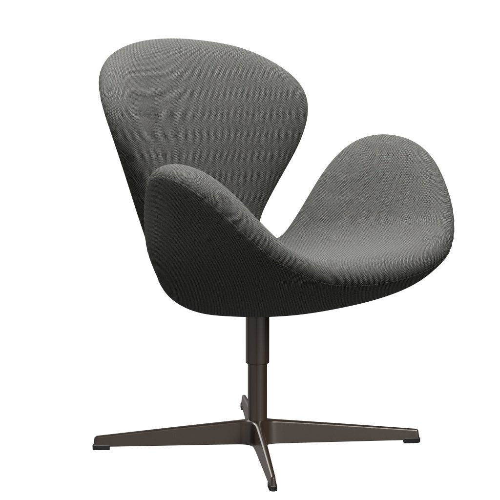 Fritz Hansen Swan Lounge Chair, Bronce Brown/Re Wool Taupe/Nature