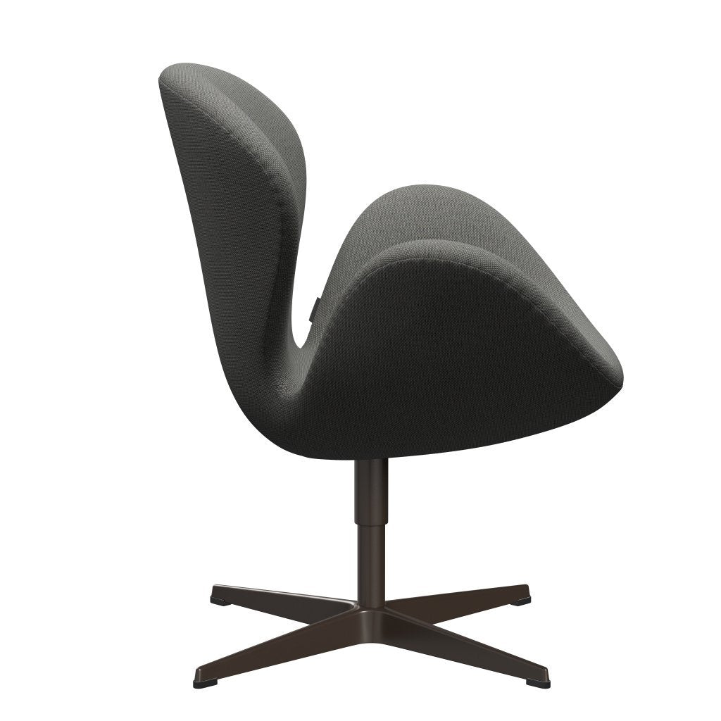 Fritz Hansen Swan Lounge Chair, Brown Bronze/Re Wool Taupe/Nature