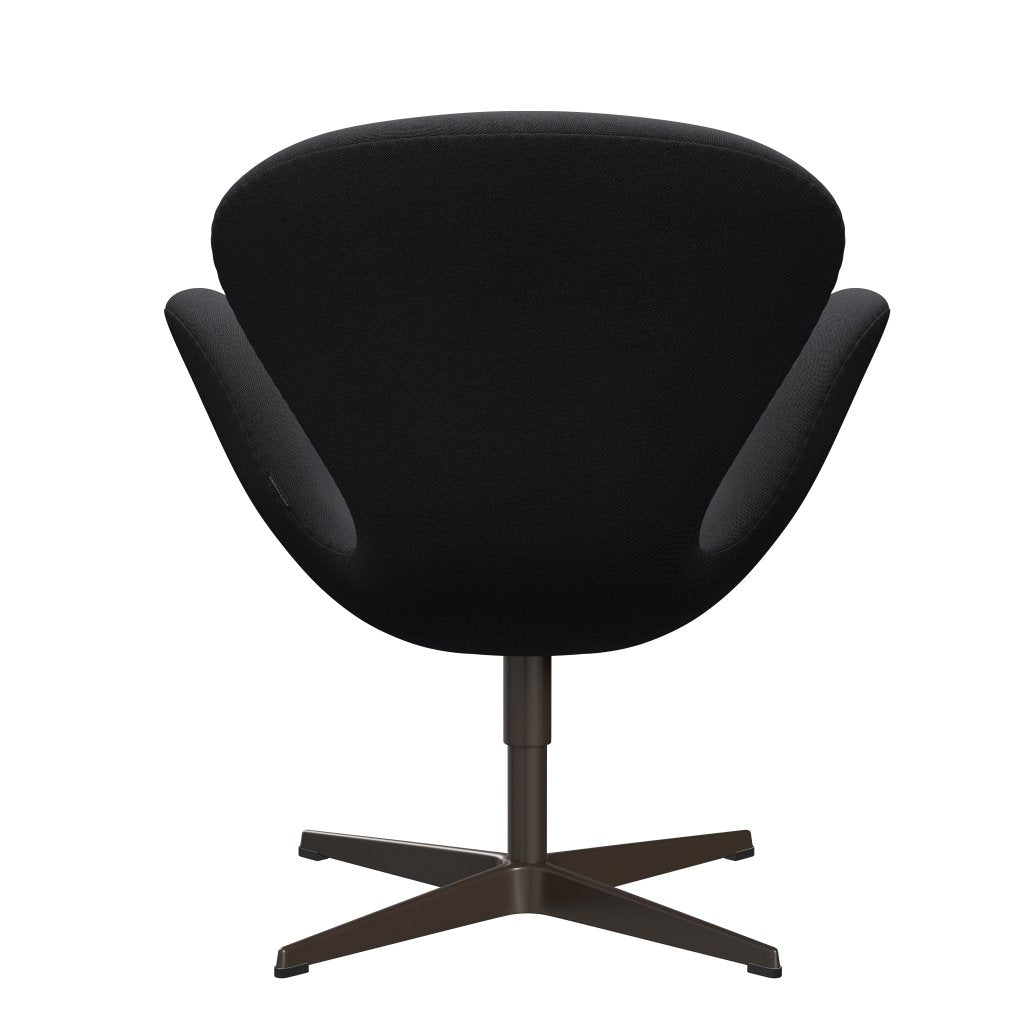 Fritz Hansen Swan Lounge -stol, brun brons/fälgar brun/mörkblå