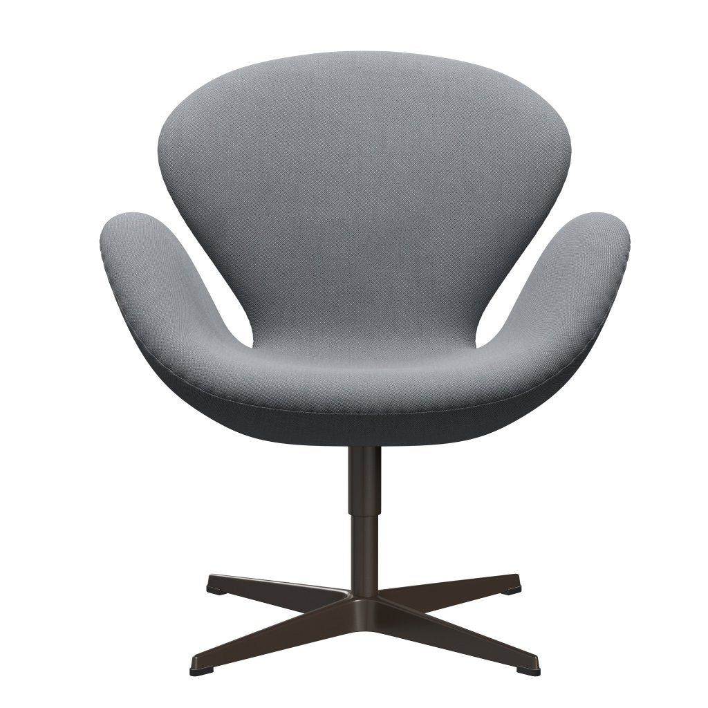 Fritz Hansen Swan Lounge -stoel, bruin brons/rime grijs/wit