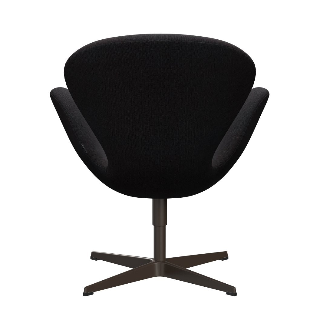 Fritz Hansen Swan Lounge Chair, braune Bronze/Sunniva Black (683)