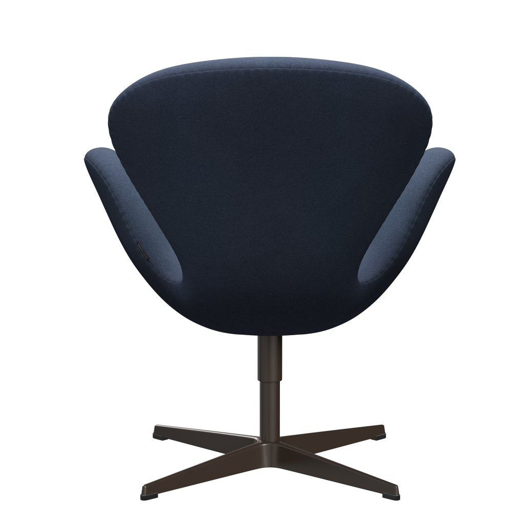 Fritz Hansen Swan休息室椅子，棕色青铜/Tonus Gray Blue