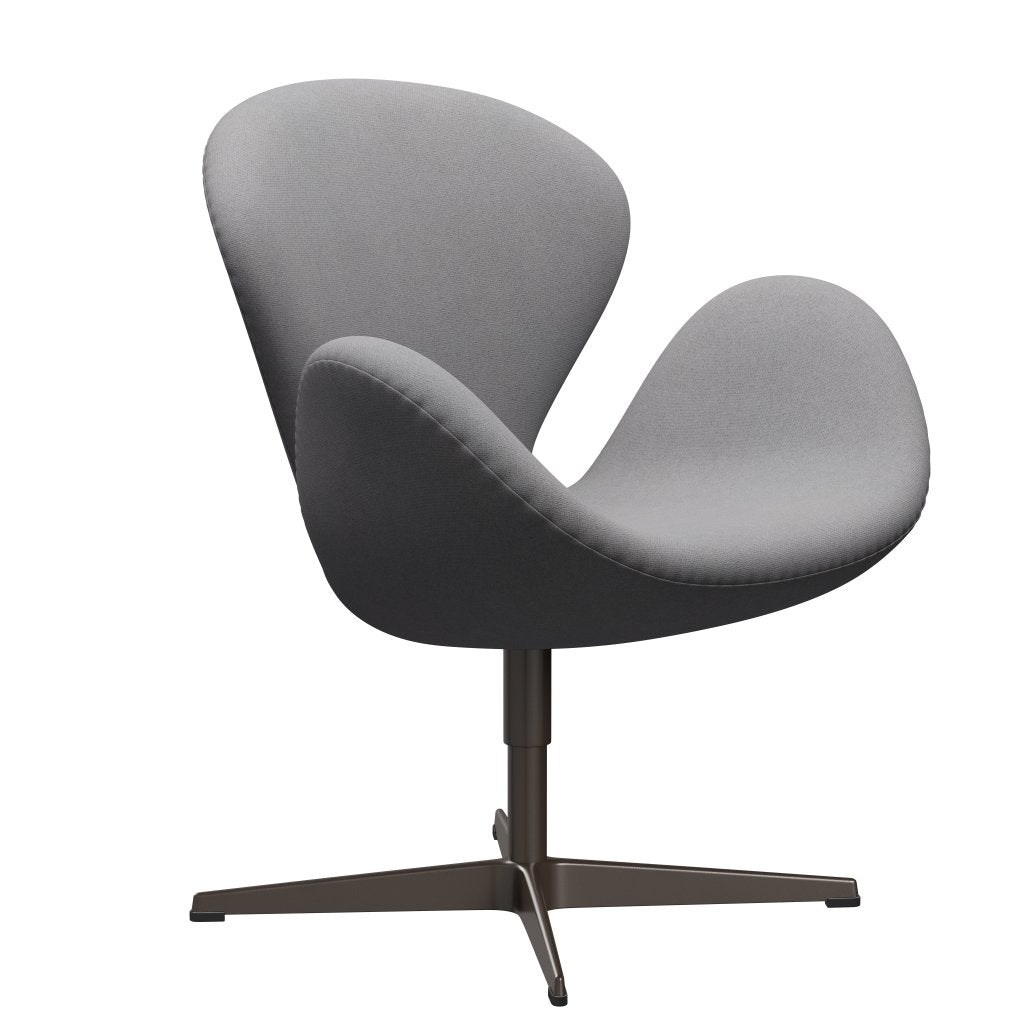 Fritz Hansen Swan Lounge Chair, Brown Bronze/Tonus Light Grey