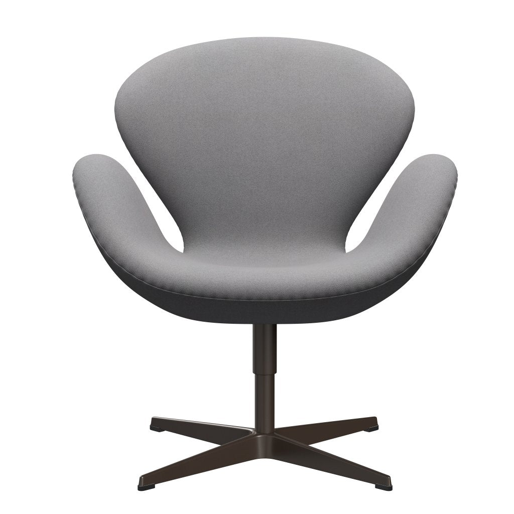Fritz Hansen Swan Lounge -stoel, bruin brons/tonus lichtgrijs