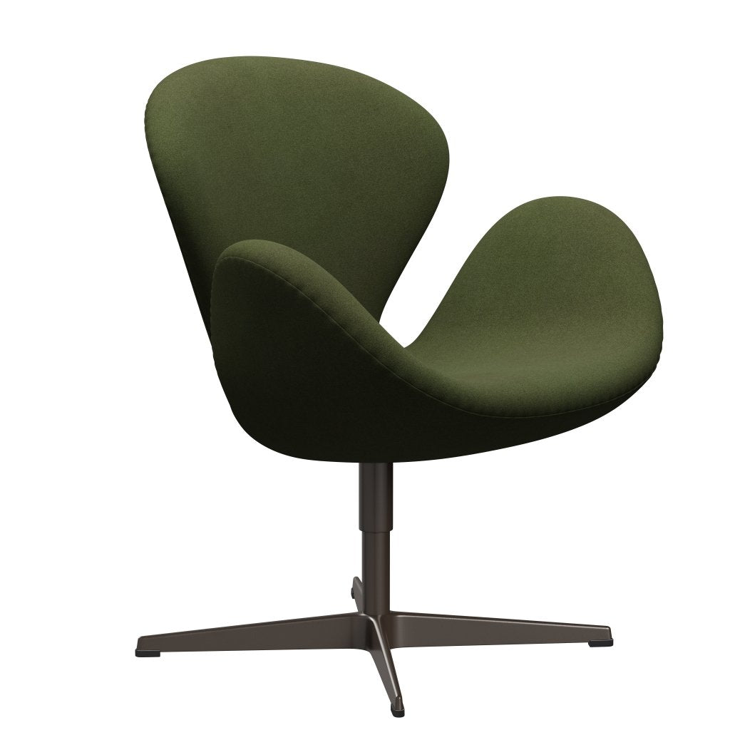 Fritz Hansen Swan Lounge -tuoli, ruskea pronssi/tonus armeija vihreä