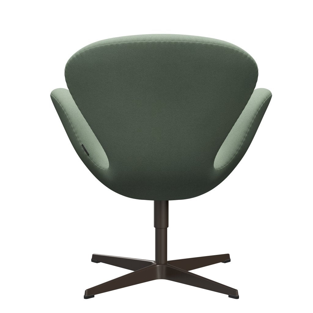 Fritz Hansen Swan Lounge -tuoli, ruskea pronssi/tonus minttu vihreä