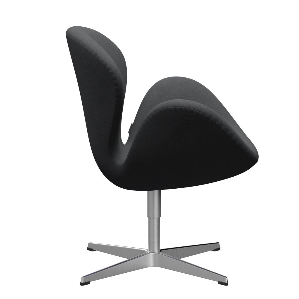 Fritz Hansen Swan Lounge -stoel, Satin Bushed Aluminium/Christianshavn Gray Uni