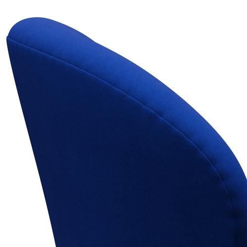 Sedia fritz Hansen Swan Lounge, alluminio spazzolato in raso/blu comfort (00035)