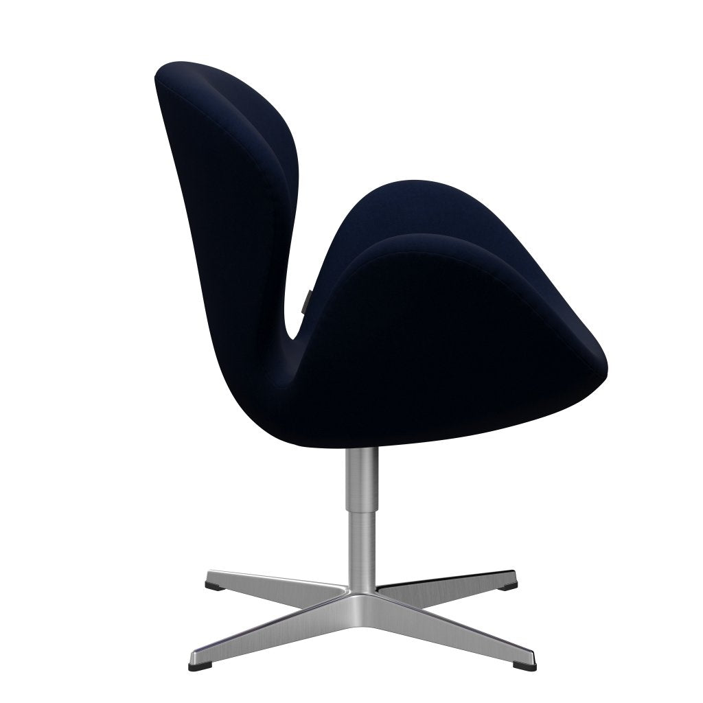 Fritz Hansen Joutsen lounge -tuoli, satiini harjattu alumiini/mukavuus tummanharmaa/sininen