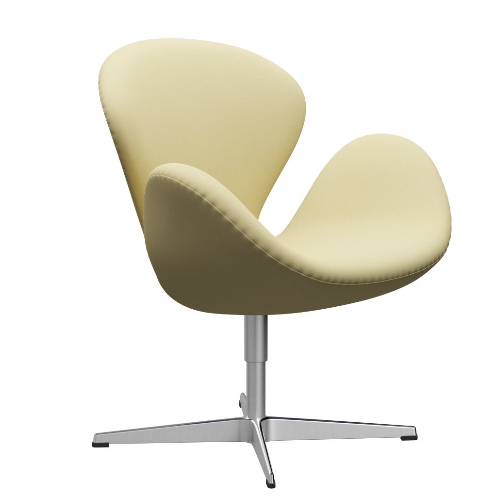 Fritz Hansen Swan Lounge -stoel, satijnborstig aluminium/comfortgrijs (68008)