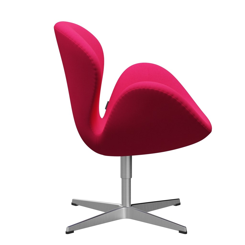 Fritz Hansen Swan Lounge Stuhl, Satin gebürstet Aluminium/Komfort Pink