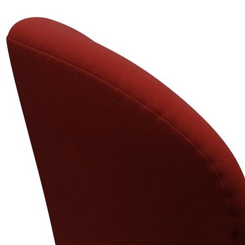 Sedia fritz Hansen Swan Lounge, in alluminio spazzolato in rasini/comfort Rust Red (00028) (00028)
