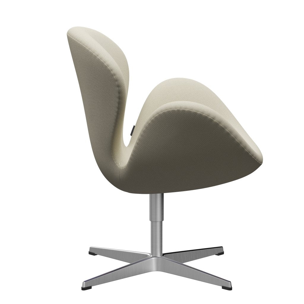 Fritz Hansen Swan Lounge stol, satin børstet aluminium/diablo havrel