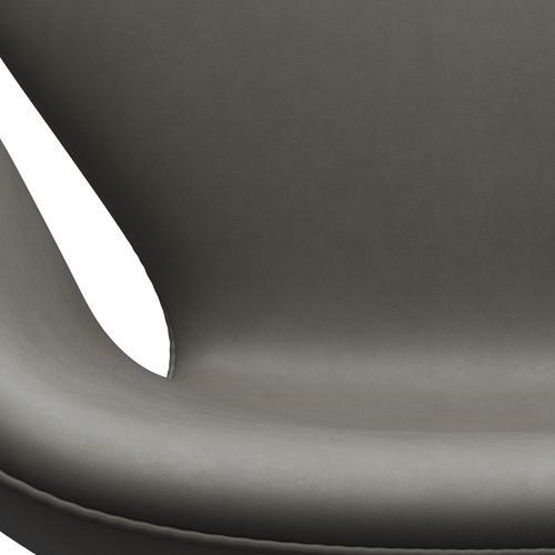 Fritz Hansen Swan Lounge Stuhl, Satin gebürstete Aluminium/Essentielle Lava
