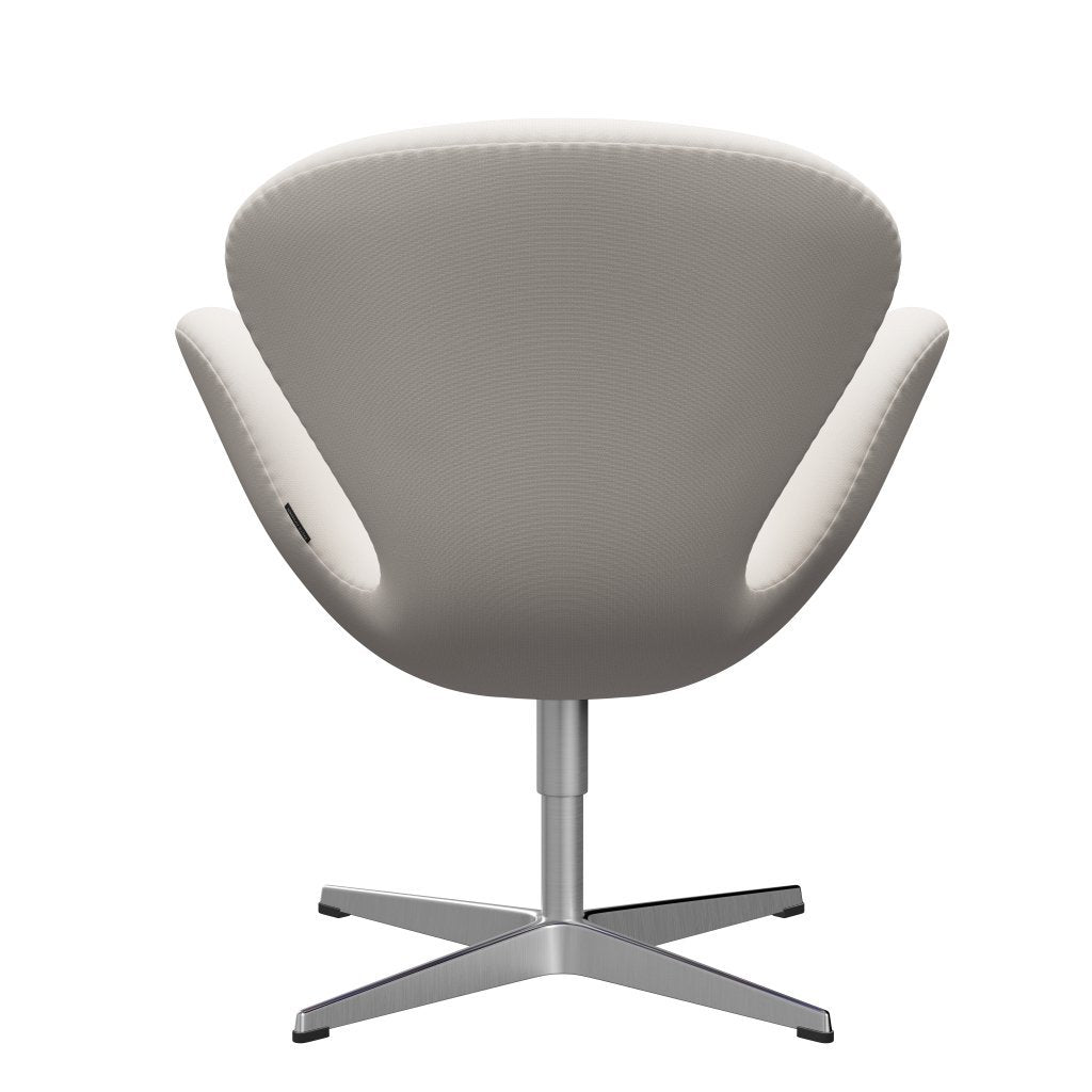 Fritz Hansen Swan Lounge Chair, Satin gebürstet Aluminium/Ruhm weiß