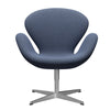 Fritz Hansen Swan Lounge Chair, Satin gebürstet Aluminium/Fiord Lavendel