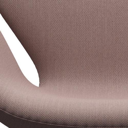 Fritz Hansen Swan Lounge -stoel, satijnborstig aluminium/fiord roze/tan