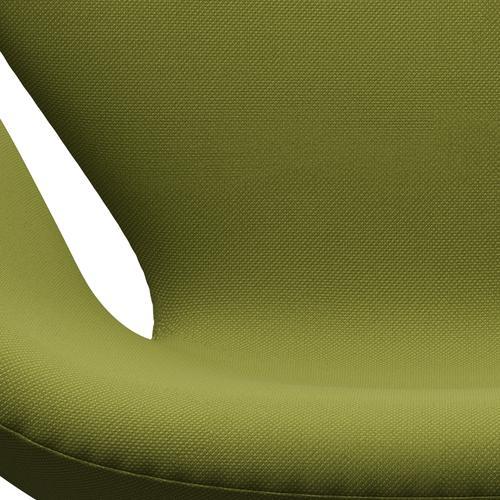 Fritz Hansen Swan Lounge Sillón, aluminio cepillado por satén/escabeche de green militar de acero verde