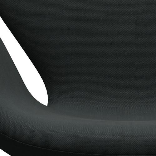 Fritz Hansen Swan Lounge Chair, Satin Borsted Aluminium/Steelcut Carbon