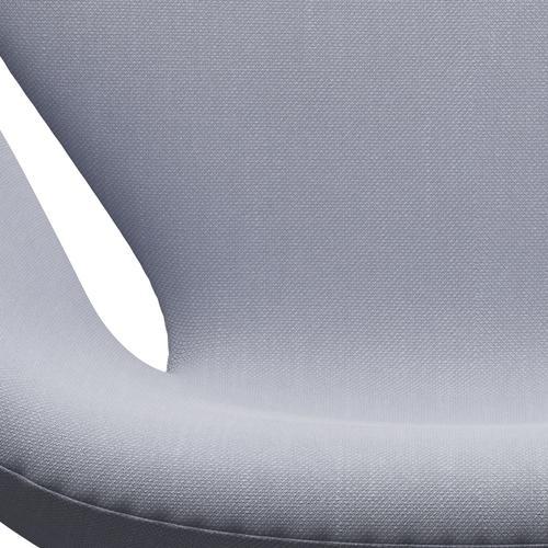 Fritz Hansen Swan休息室椅，缎面铝制铝/钢丝老鼠灰色