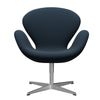 Fritz Hansen Joutsen lounge -tuoli, satiini harjattu alumiini/Steelcut Navy Blue