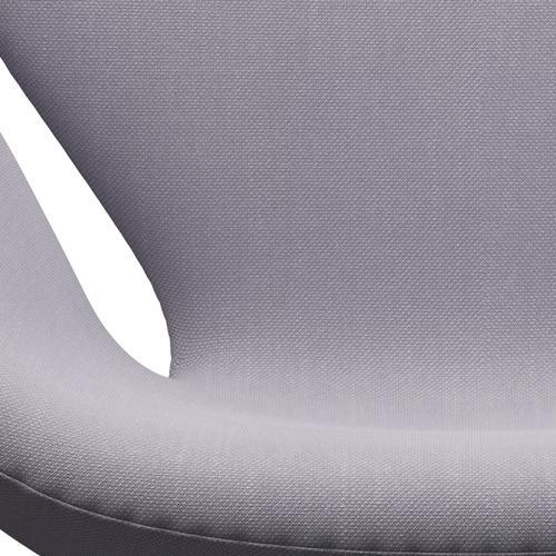 Fritz Hansen Swan Lounge Chair, Satin Brushed Aluminium/Steelcut Siber Gray Light