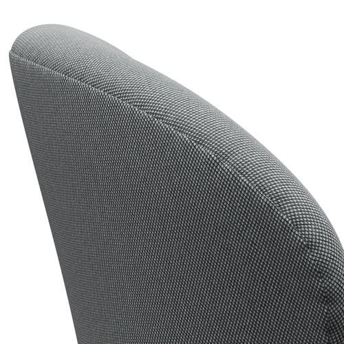 Sedia fritz Hansen Swan Lounge, grigio in alluminio/taglio in acciaio raso