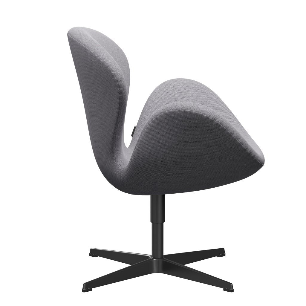 Fritz Hansen Swan Lounge -stoel, zwart gelakt/vangsel lichtgrijs