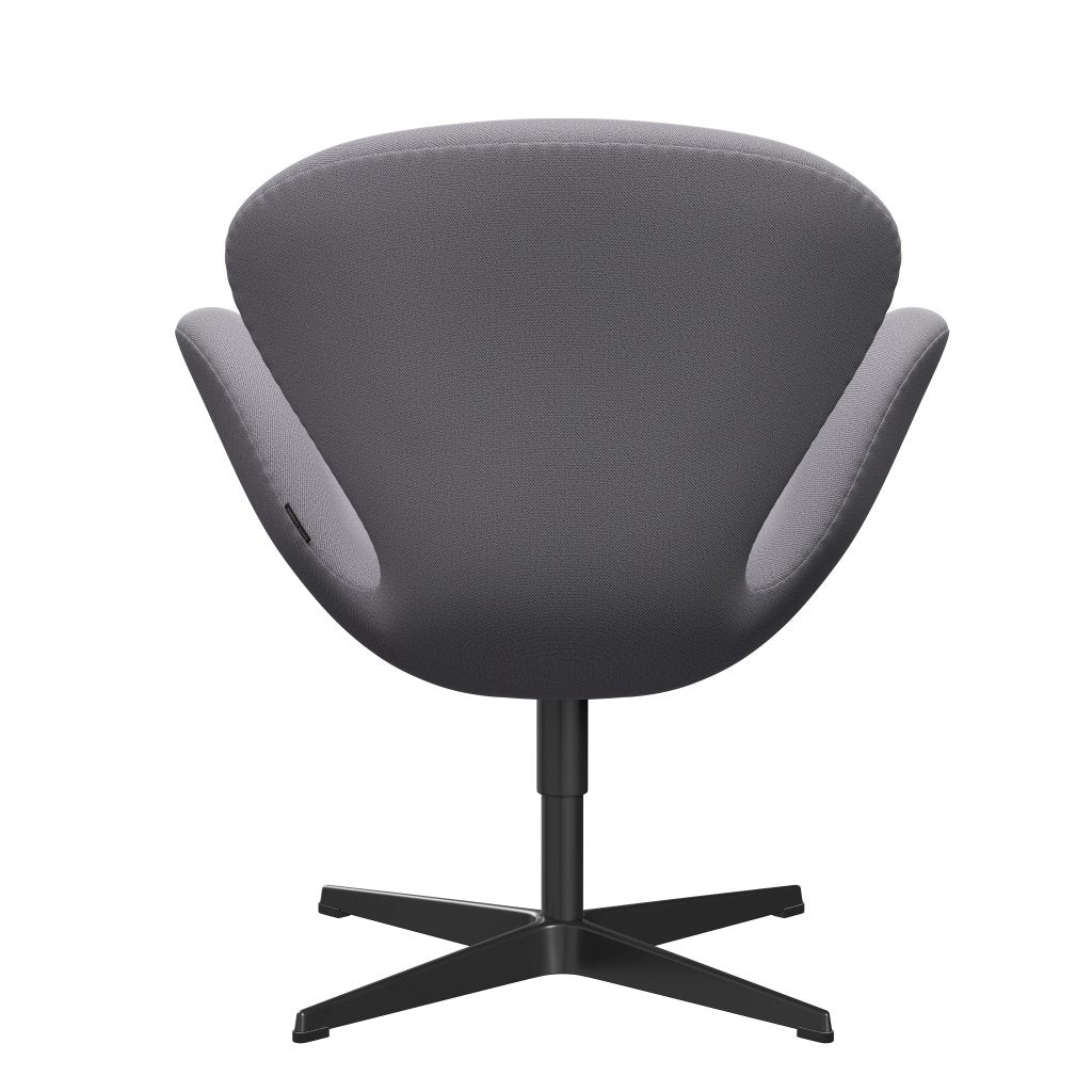 Fritz Hansen Swan Lounge -stoel, zwart gelakt/vangsel lichtgrijs