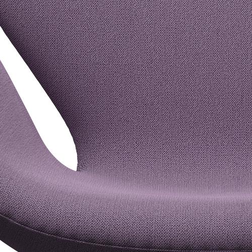 Fritz Hansen Swan Lounge Chair, Black Lacked/Capture Light Violett