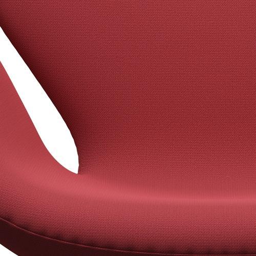 Fritz Hansen Joutsen lounge -tuoli, musta lakattu/sieppaus välitön punainen