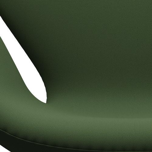 Fritz Hansen Swan Lounge Silla, lacado negro/captura verde musgo verde