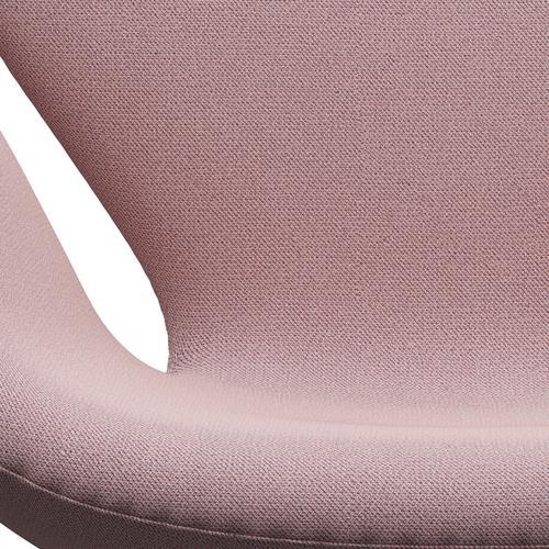 Fritz Hansen Swan Lounge -stol, svart lackerad/fångst rosa