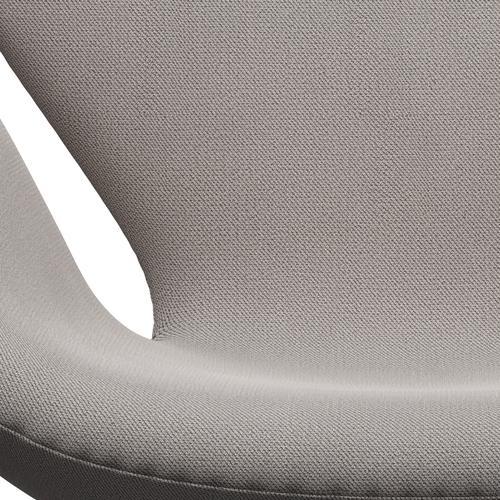Fritz Hansen Swan Lounge Chair, Black Lackered/Capture Warm Grey Light