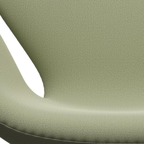 Fritz Hansen Swan Lounge Stuhl, schwarz lackiert/fangen weiches Grün