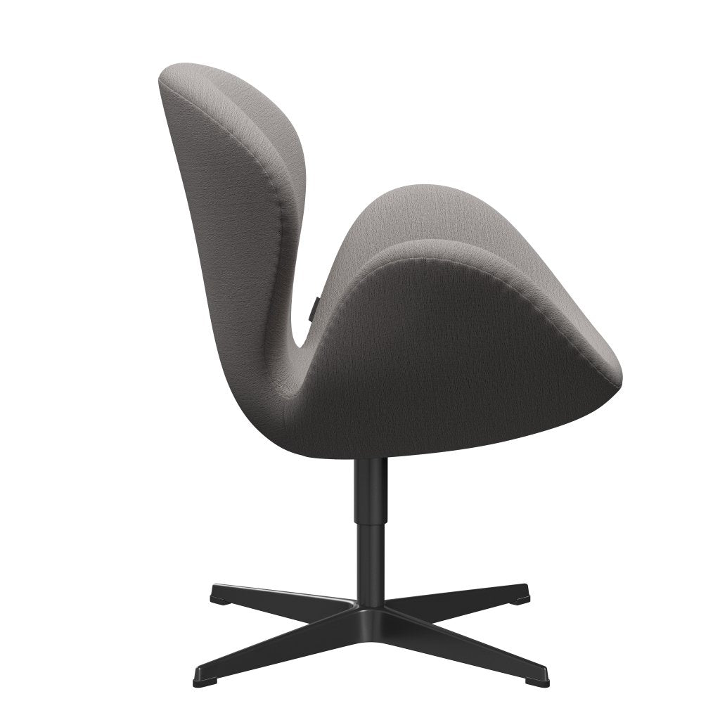 Fritz Hansen Swan Lounge Chair, lacado negro/Christianshavn beige