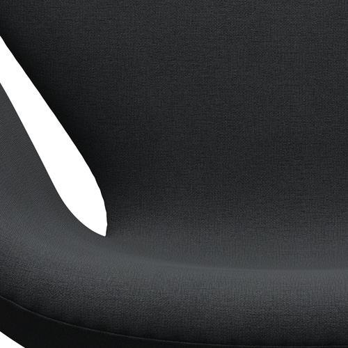 Fritz Hansen Swan Lounge Chair, Black Lackered/Christianshavn Grey