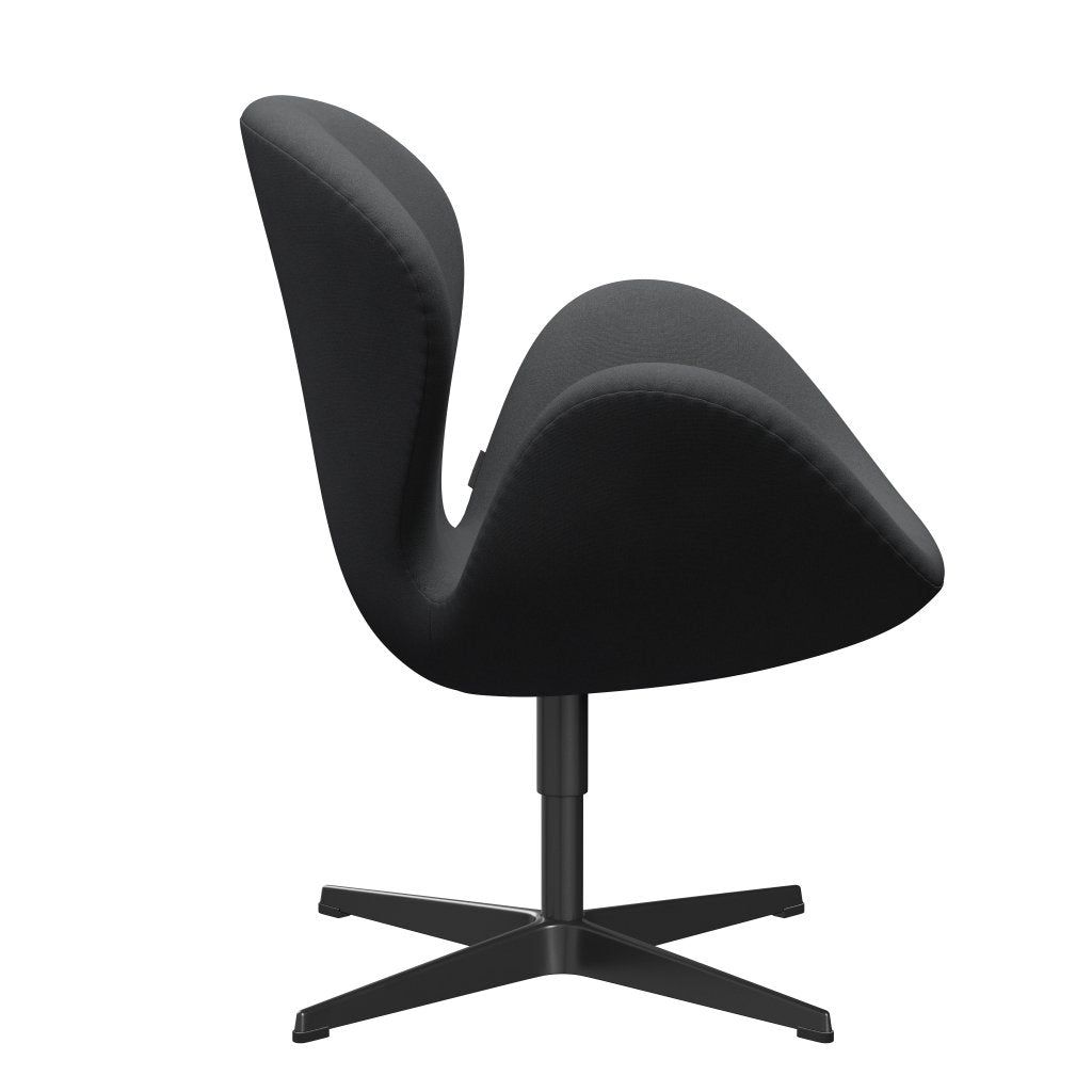 Fritz Hansen Swan Lounge Chair, Black Lacquered/ChristianShavn Gray Uni