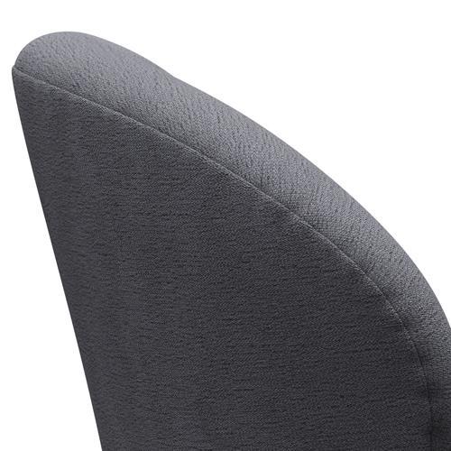 弗里茨·汉森·斯旺（Fritz Hansen Swan）休息室椅子，黑色漆/克里斯蒂安·夏夫（Christianshavn Light Grey）
