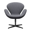 Fritz Hansen Swan Lounge Chair, Black Lacquered/ChristianShavn Light Gray